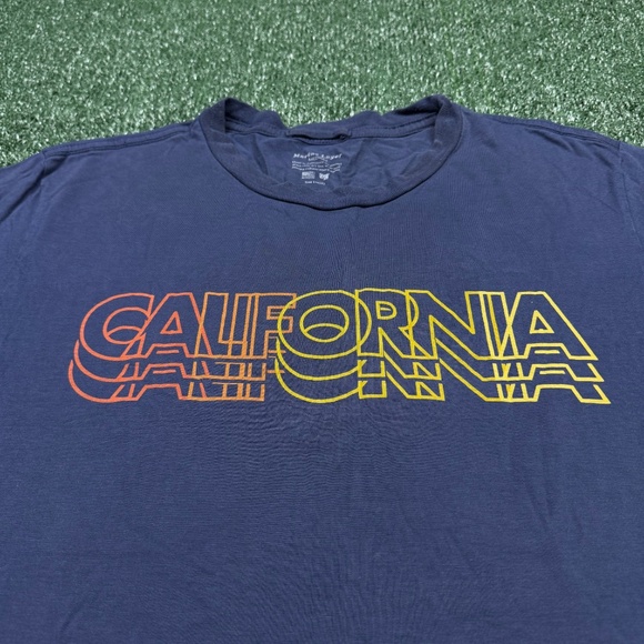 Marine Layer Graphic T Shirt Men's Size M Blue Short Sleeve California Logo Tee - Picture 4 of 9